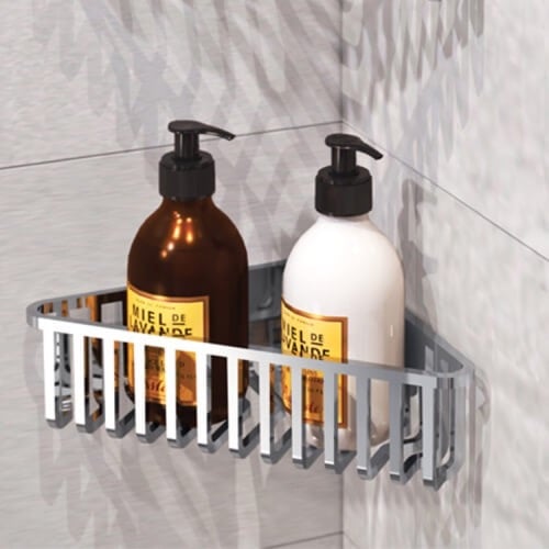 Chrome Corner Shower Basket Gedy 2478-13