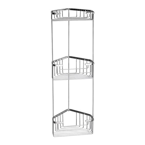 Wire Corner Triple Shower Basket Gedy 2484