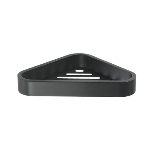 Matte Black Corner Shower Soap Dish