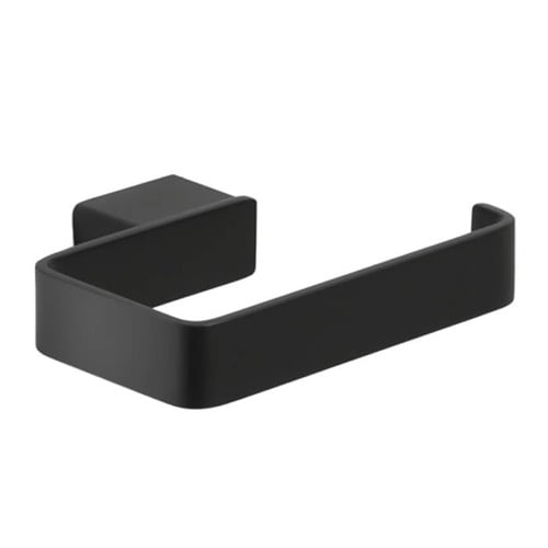 Toilet Paper Holder, Square, Matte Black