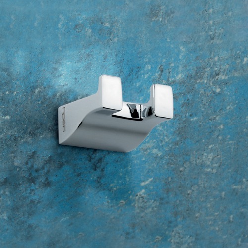 Double Hook, Square, Polished Chrome Double Hook, Square, Polished Chrome Gedy 5726-13