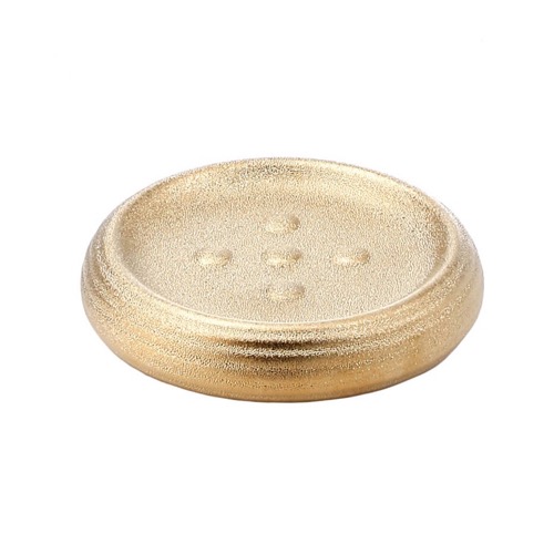 Gold Finish Soap Dish Made From Pottery Gedy AD11-87