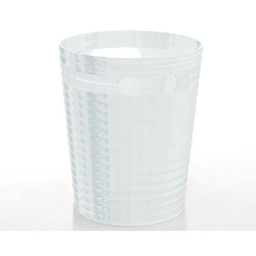 Free Standing Waste Basket Without Cover in Transparent Finish Gedy GL09-00