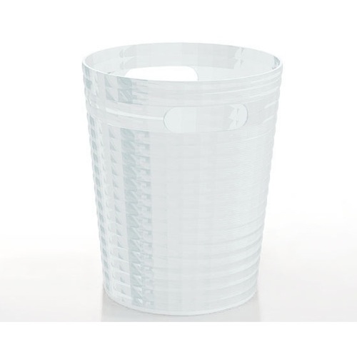 Free Standing Waste Basket Without Cover in Transparent Finish Gedy GL09-00