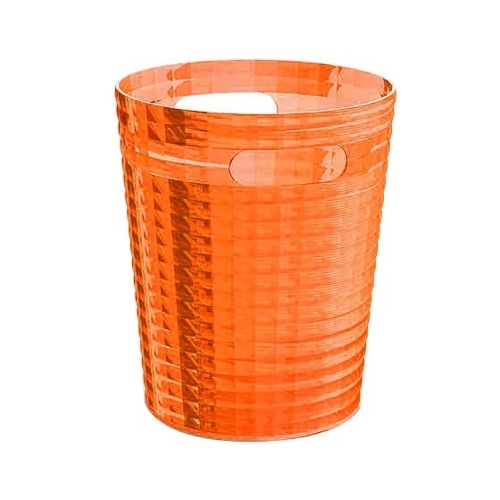 Free Standing Waste Basket Without Cover in Orange Finish Gedy GL09-67
