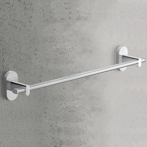 Towel Rail, 18 Inch, Polished Chrome, Rounded Gedy 5321-45-13
