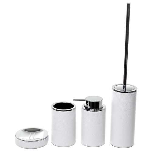 Round 4 Piece Accessory Set, Free Stand Gedy AC100-02