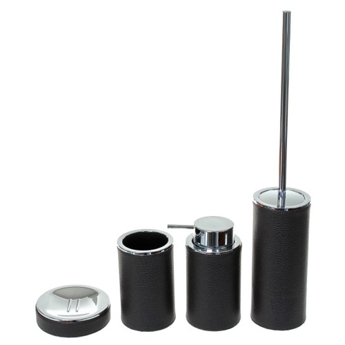 Round 4 Piece Accessory Set, Free Stand Gedy AC100