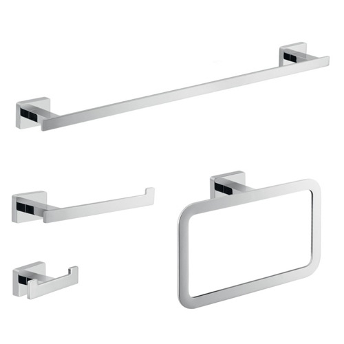Wall Mounted Chrome Accessory Set Gedy ATN100
