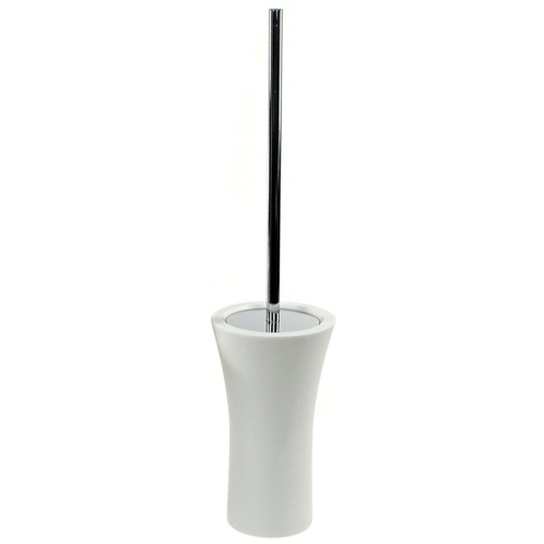 Toilet Brush Holder, Free Standing, Made From White Stone Gedy AU33-02
