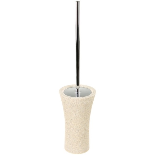 Toilet Brush Holder, Free Standing, Made From Stone in Natural Sand Finish Gedy AU33-03