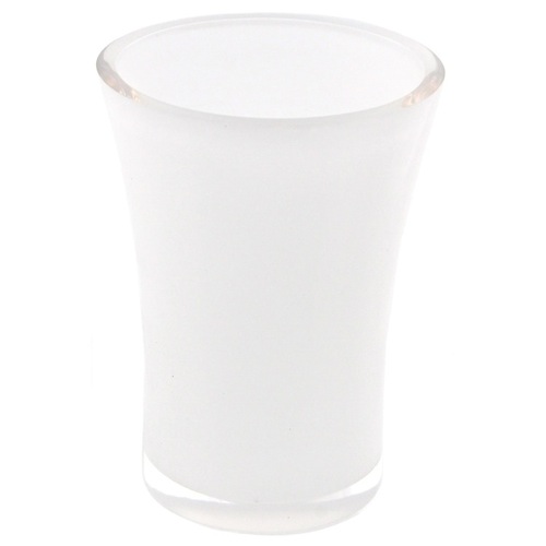 Round Toothbrush Holder Made From Thermoplastic Resins in Transparent Finish Gedy AU98-00