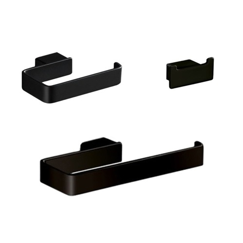 3 Piece Black Accessory Set Gedy LG1326-M4