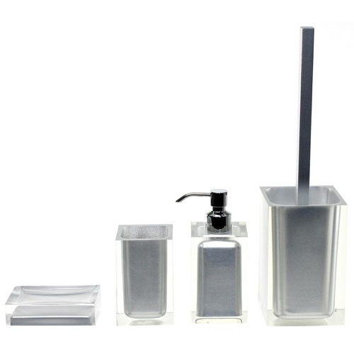 Silver Finish Rainbow Accessory Set of Thermoplastic Resins Gedy RA100-73