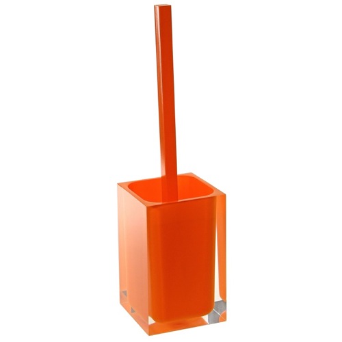 Toilet Brush Holder, Orange, Decorative, Square Gedy RA33-67