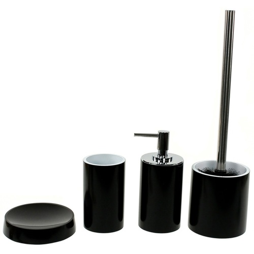 Round 4 Piece Accessory Set, Free Stand Gedy YU180