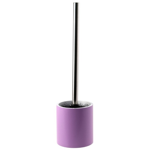 Toilet Brush Holder, Lilac, Round, Free Standing, Steel Gedy YU33-79