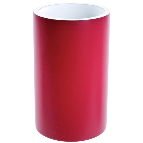 Round Ruby Red Free Standing Toothbrush Holder Gedy YU98-53