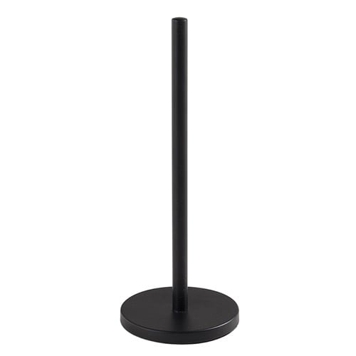 Matte Black Free Standing Round Spare Toilet Paper Holder Gedy 1137-14