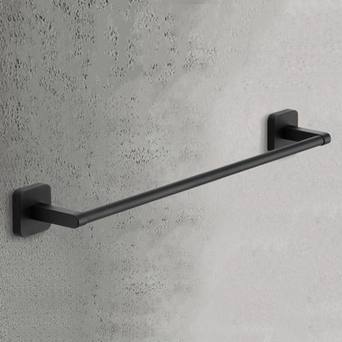 Towel Bar, 18 Inch, Modern, Matte Black Gedy TO21-45-14