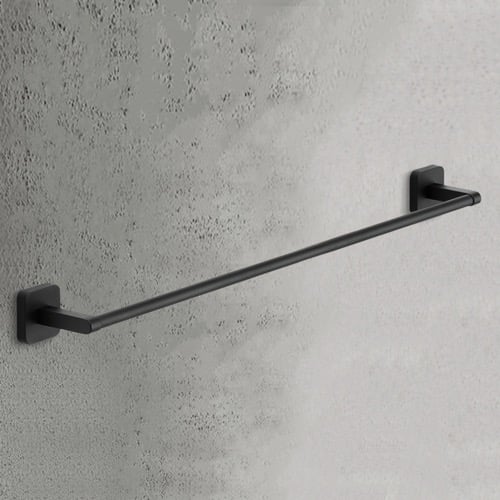 Towel Bar, 24 Inch, Modern, Matte Black Gedy TO21-60-14