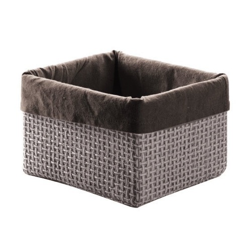 Moka Square Storage Basket in Nylon and Raffia Gedy LA07-29