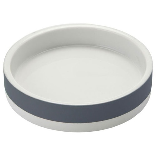 Soap Dish Made From Pottery in Grey Finish Gedy MZ11-08