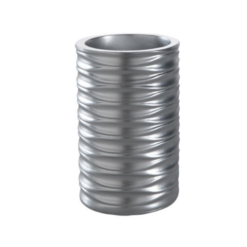 Free Standing Round Tumbler in Silver Finish Gedy OR98-38