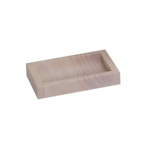 White Wood Soap Dish in White Gedy PA11-02
