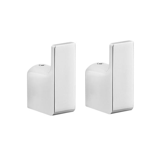 Pair of Polished Chrome Hooks, Modern Gedy PI27-13