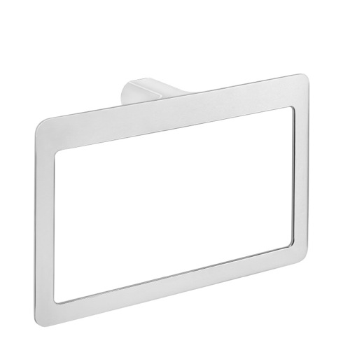 Modern Square Polished Chrome Towel Ring Gedy PI70-13