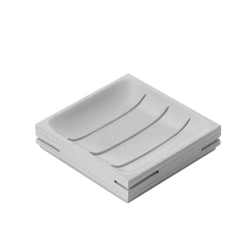 Modern Square Grey Soap Holder Gedy QU11-08