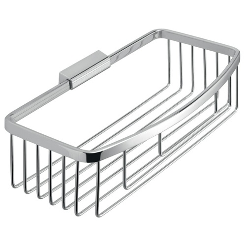Rectangular Chromed Stainless Steel Wire Shower Basket Gedy S018-13
