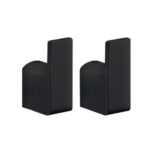 Pair of Matte Black Hooks, Modern Gedy PI27-14