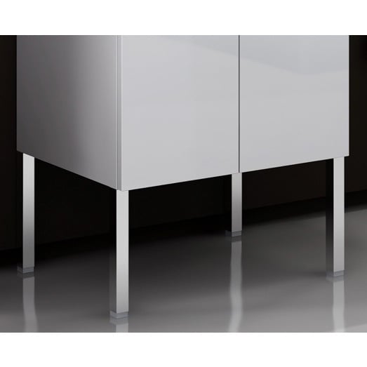 Kit of 4 Polished Chrome Vanity Cabinet Feet Kit of 4 Polished Chrome Vanity Cabinet Feet ACF A920