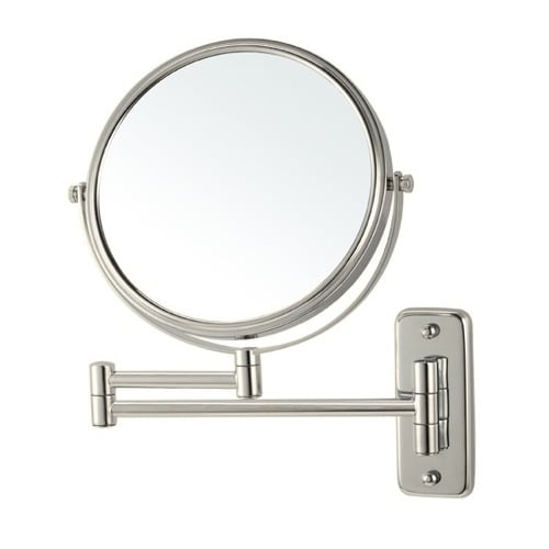 Wall Mounted 3x Makeup Mirror, Satin Nickel Nameeks AR7719-SNI-3x