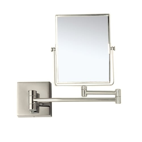 Wall Mounted Makeup Mirror, 5x, Satin Nickel Nameeks AR7721-SNI-5x
