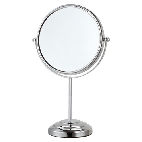 Round Countertop 3x Magnifying Makeup Mirror in Chrome, Double Sided Nameeks AR7724