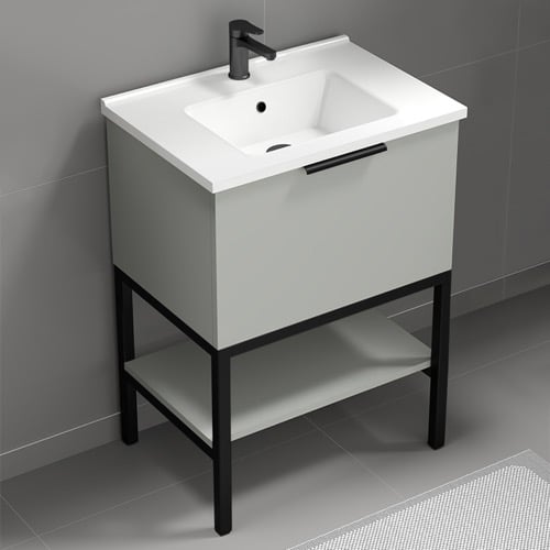 Free Standing Bathroom Vanity, 26 Inch Nameeks BODRUM10