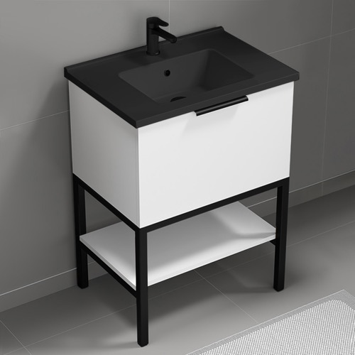 Free Standing Bathroom Vanity, 26 Inch Nameeks BODRUM60