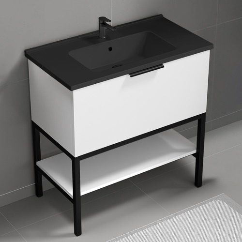 Free Standing Bathroom Vanity, 34 Inch Nameeks BODRUM70