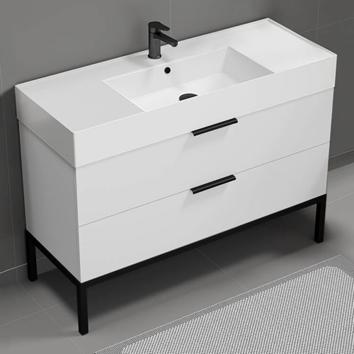 Modern Bathroom Vanity, 48 Inch, Free Standing Nameeks DERIN10