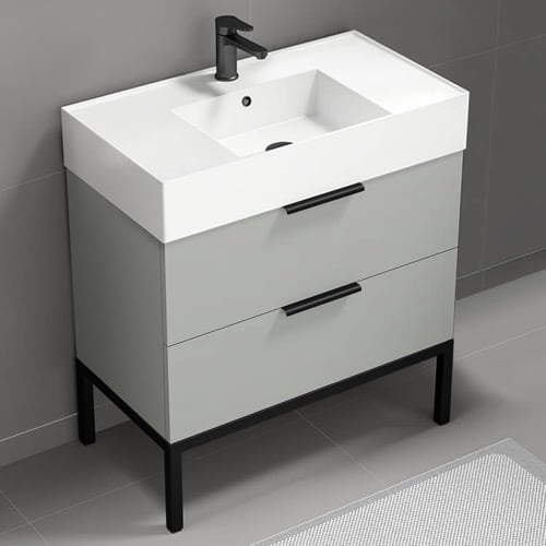Modern Bathroom Vanity, 32 Inch, Free Standing Nameeks DERIN20