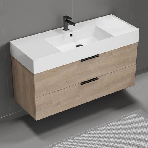 48 Inch Floating Bathroom Vanity, Modern Nameeks DERIN28