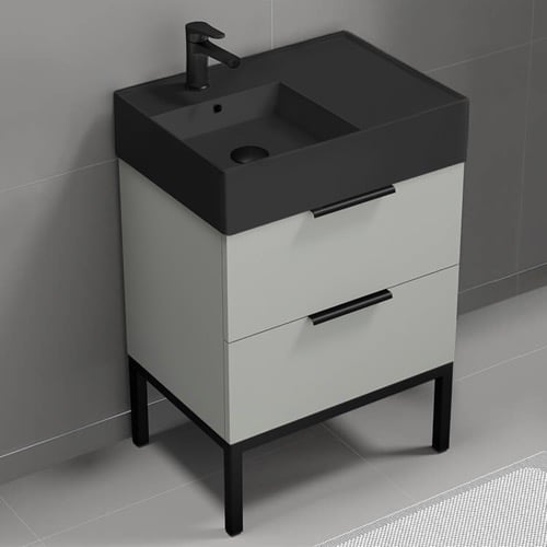 Modern Small Bathroom Vanity, 24 Inch, Free Standing Modern Small Bathroom Vanity, 24 Inch, Free Standing Nameeks DERIN52
