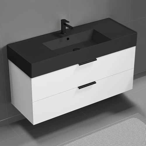 Floating Bathroom Vanity, Modern, 48 Inch Nameeks DERIN86