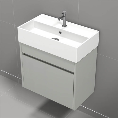 Small Bathroom Vanity, Floating, Modern, 24 Inch Small Bathroom Vanity, Floating, Modern, 24 Inch Nameeks MINI8