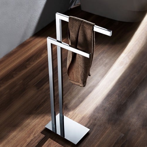 Towel Stand, Chrome, Floor Standing