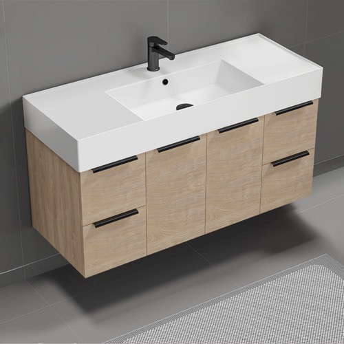 48 Inch Floating Bathroom Vanity, Modern Nameeks DERIN1005