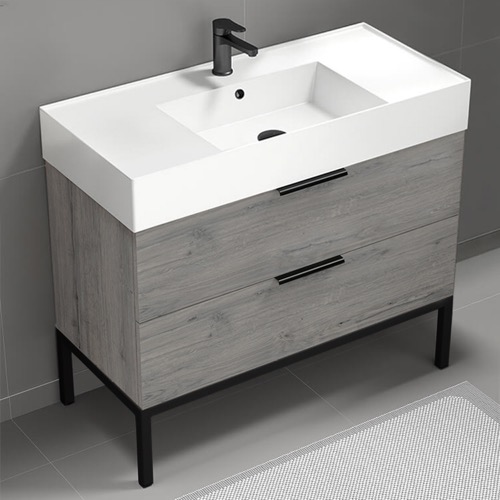 Modern Bathroom Vanity, 40 Inch, Free Standing Nameeks DERIN491